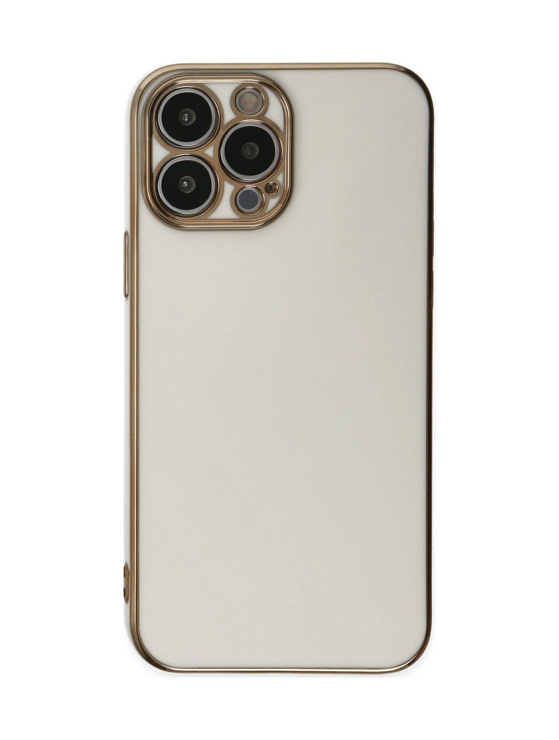 Apple iPhone Uyumlu  15 Pro Max Kılıf Volet Silikon -  Beyaz Belirtilmemiş
