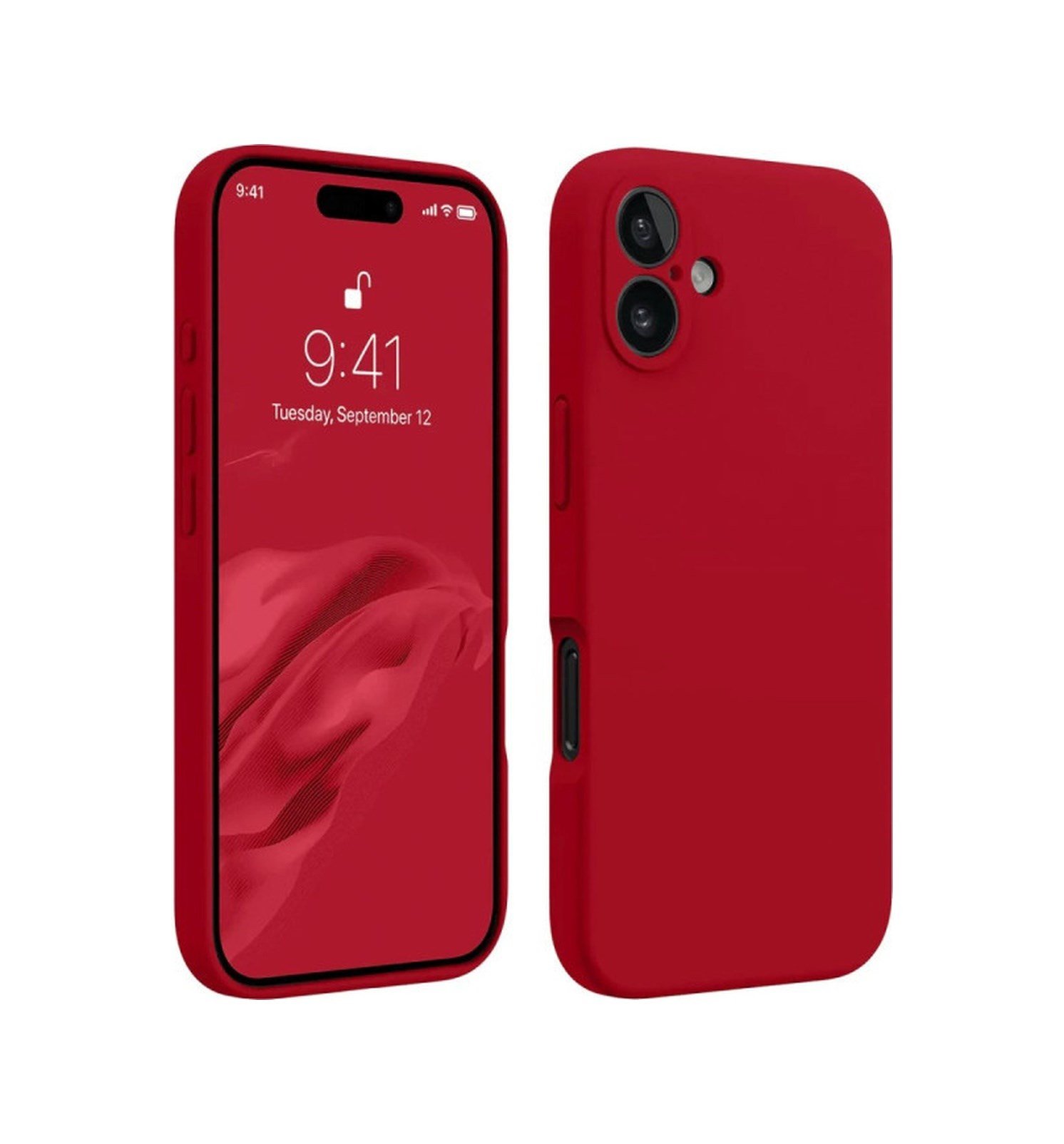 Apple iPhone Uyumlu  16 Kılıf First Silikon -  Kırmızı Belirtilmemiş