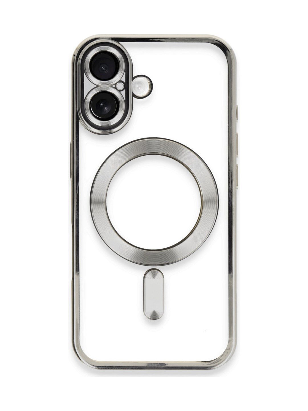 Apple iPhone Uyumlu   16 Kılıf Kross Magneticsafe Kapak - Gümüş Belirtilmemiş