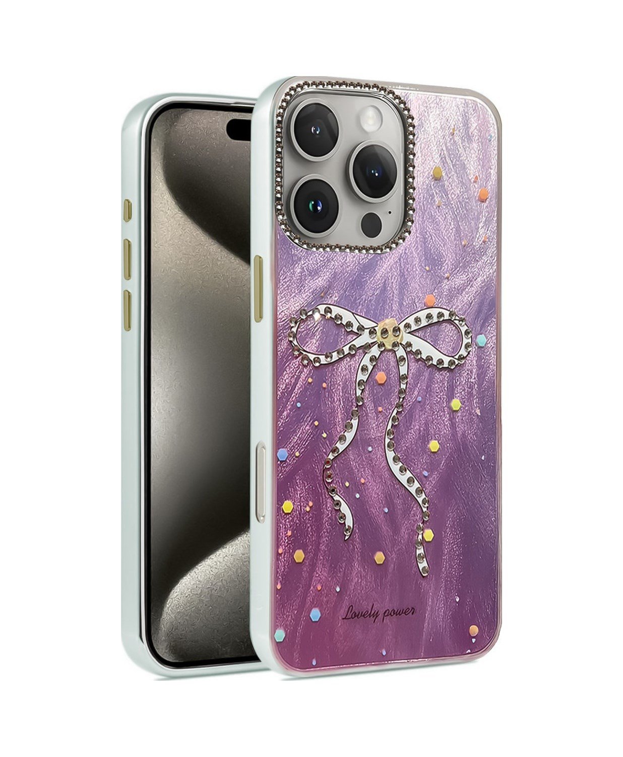 Apple iPhone Uyumlu 16 Pro - Kılıf Blade Aynalı Desenli - Kapak - Desen 1 Belirtilmemiş