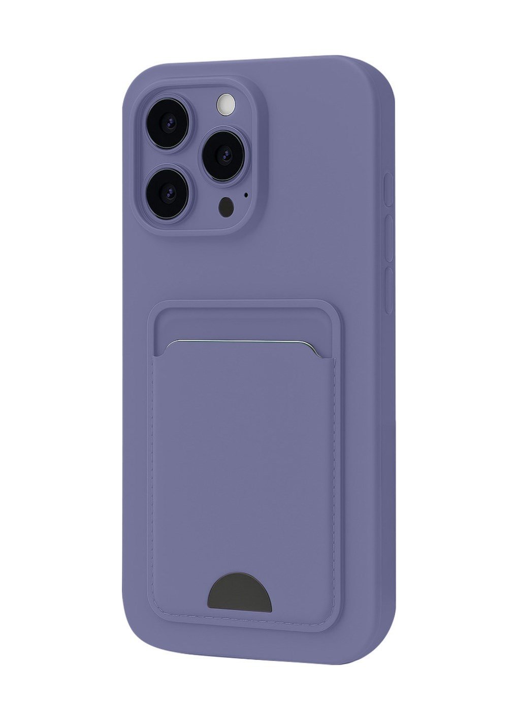 Apple iPhone Uyumlu   16 Pro Kılıf Kelvin Kartvizitli Silikon - Lila Belirtilmemiş