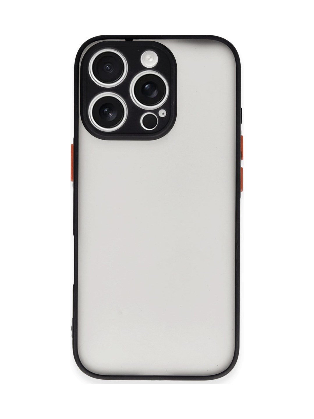 Apple iPhone Uyumlu 16 Pro - Kılıf Montreal Silikon - Kapak - Siyah Belirtilmemiş