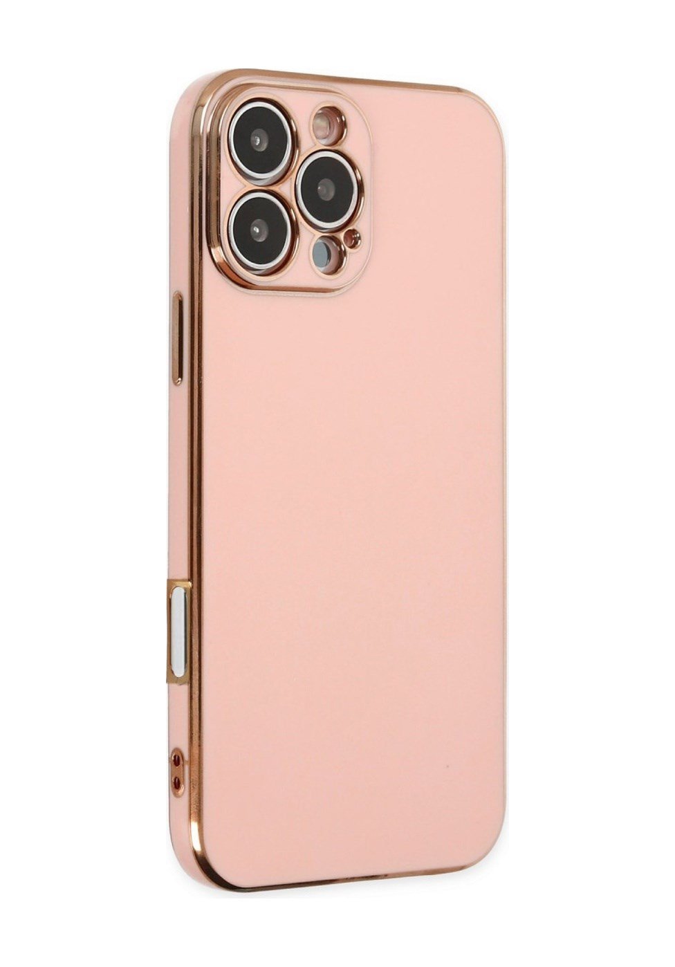 Apple iPhone Uyumlu   16 Pro Kılıf Volet Silikon - Pembe Belirtilmemiş