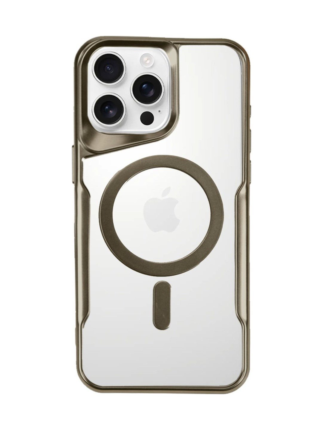 Apple iPhone Uyumlu 16 Pro Max - Kılıf Boyi Magsafe Silikon - Kapak - Çöl Titanyum Belirtilmemiş