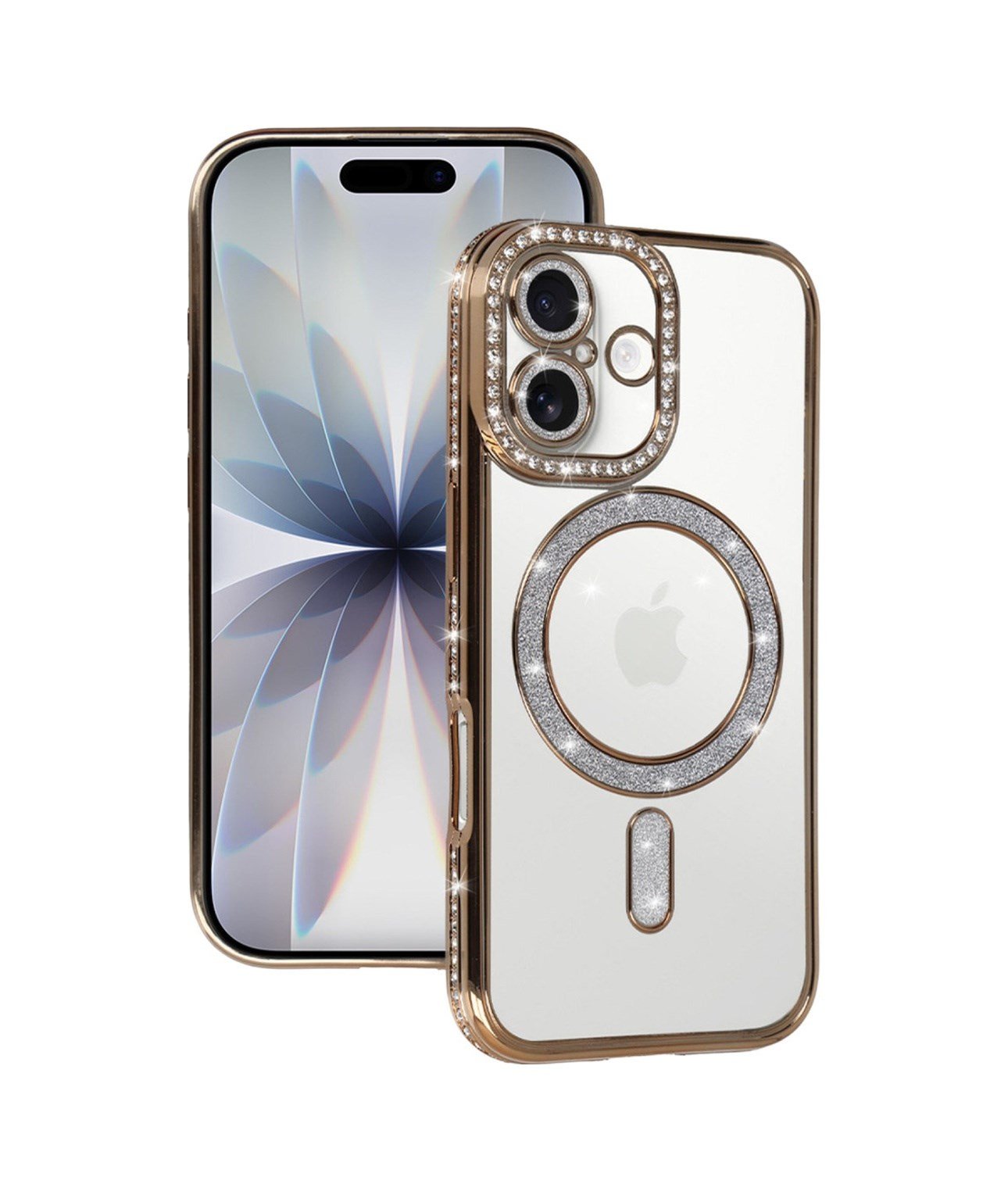 Apple iPhone Uyumlu  17 Joke Simli Magneticsafe Kılıf -  Gold Belirtilmemiş