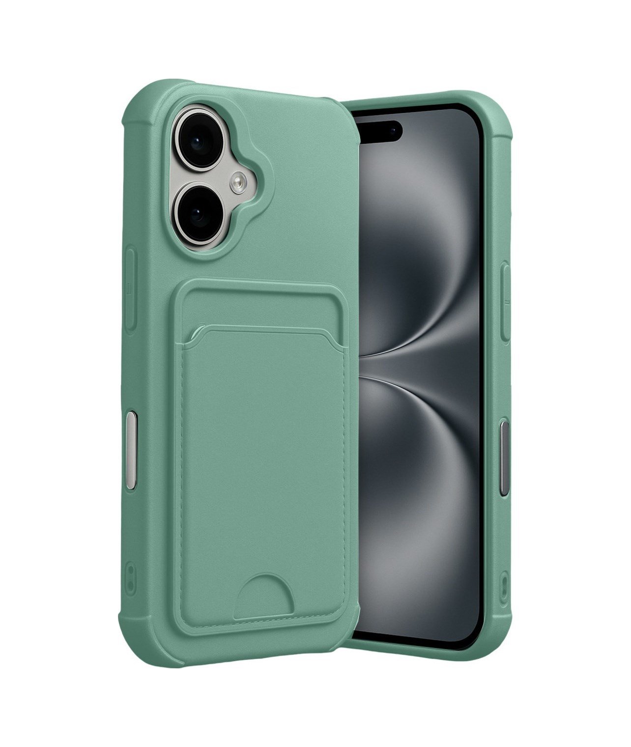 Apple iPhone Uyumlu  17 Kelvin Kartvizitli Silikon -  Açık Yeşil Belirtilmemiş