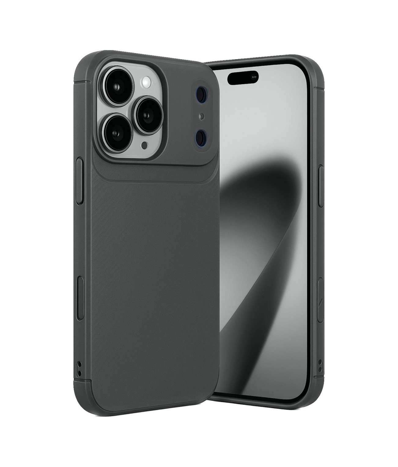 Apple iPhone Uyumlu  17 Pro Max Auto Focus Karbon Kapak -  Gri Belirtilmemiş