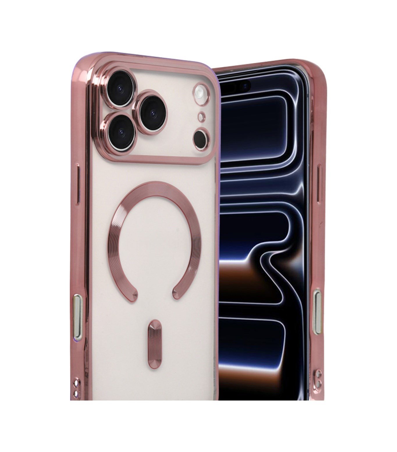 Apple iPhone Uyumlu 17 Pro Max Kross Magneticsafe - Kapak - Rose Belirtilmemiş