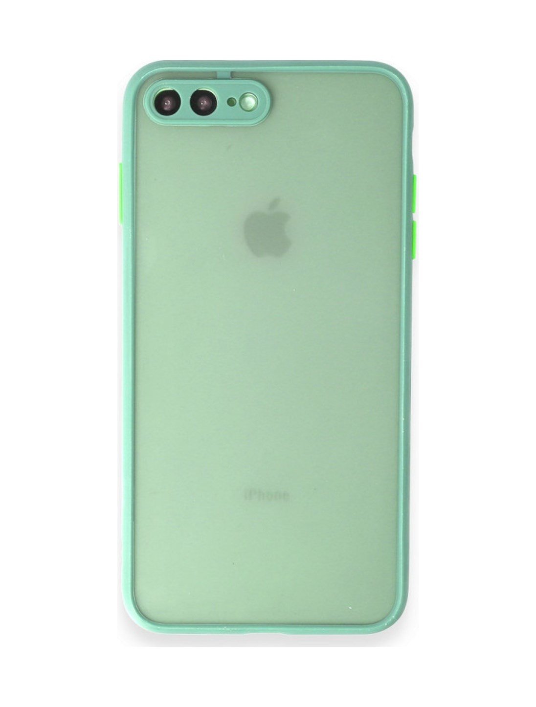 Apple iPhone Uyumlu 7 Plus - Kılıf Montreal Silikon - Kapak - Turkuaz Belirtilmemiş