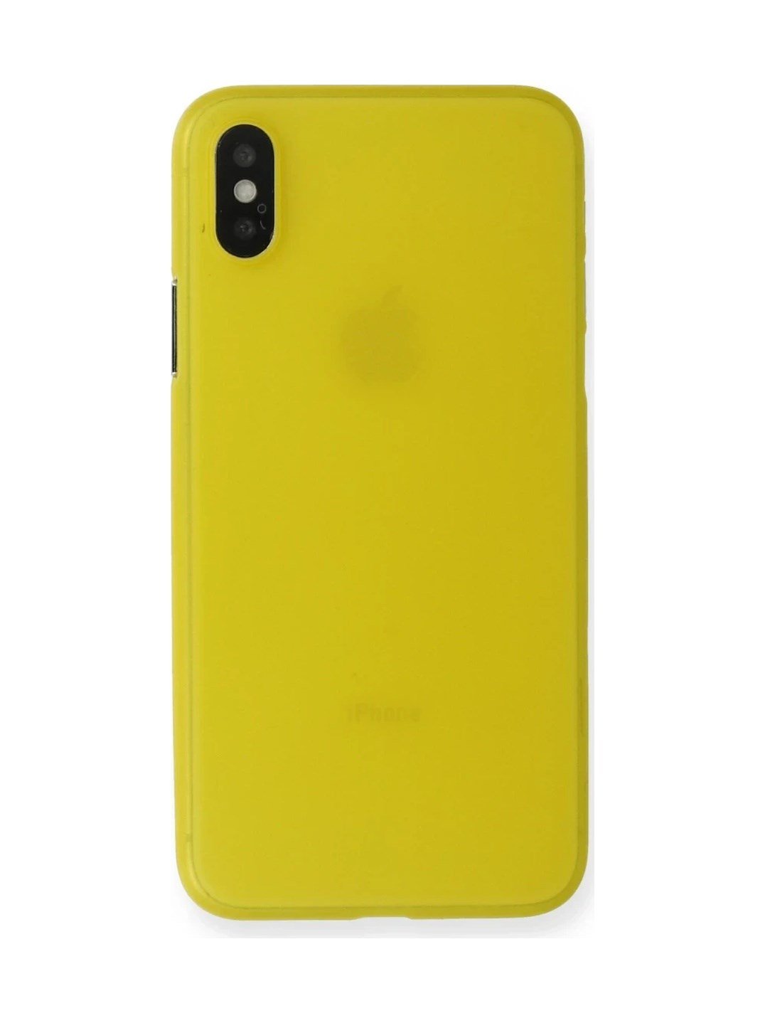 Apple İphone X Kılıf Pp Ultra İnce Kapak - Sarı 0.2M-Çok Renkli