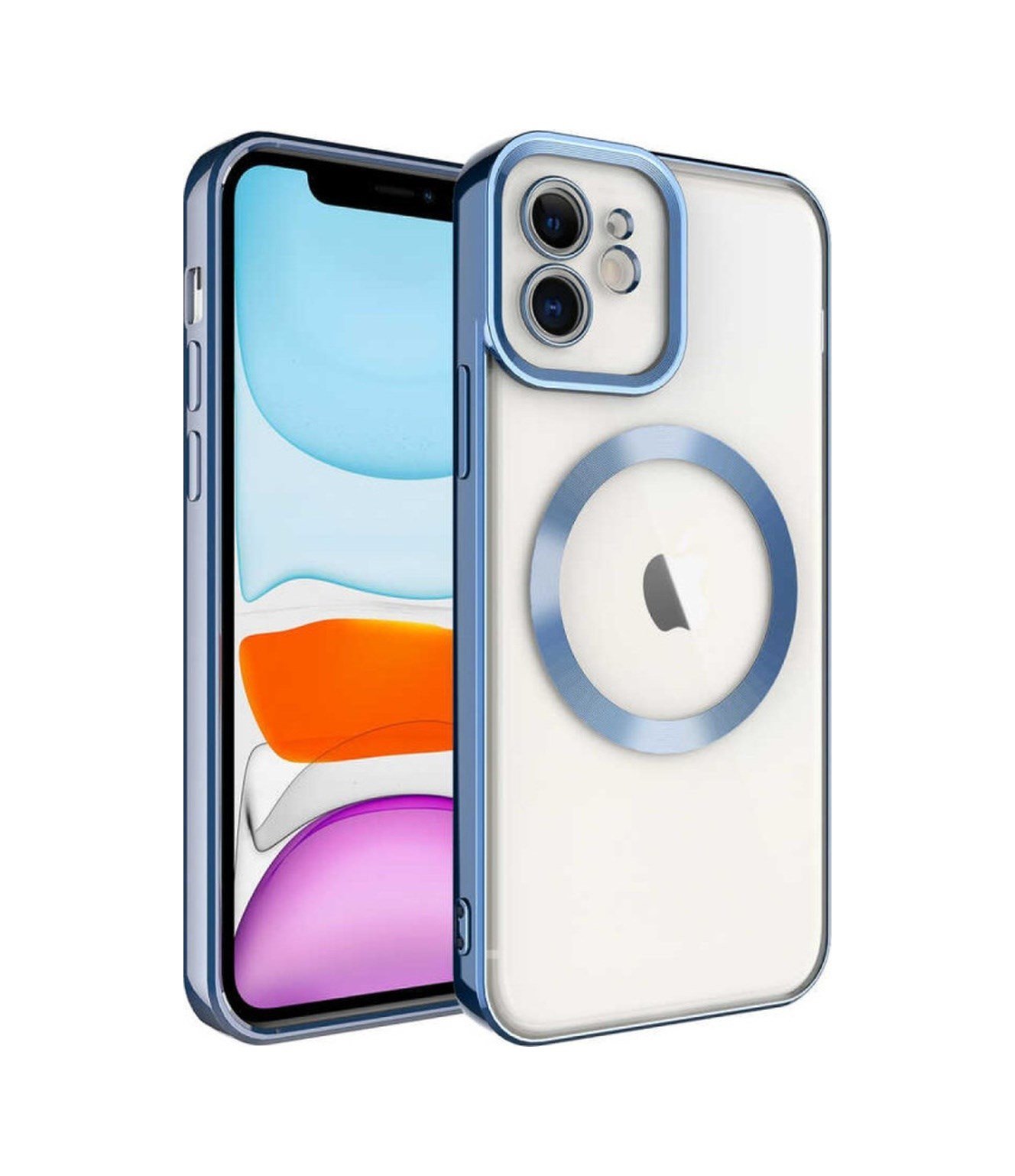 Apple Uyumlu   iPhone 11 Kılıf Kross Magneticsafe Kapak - Sierra Blue Belirtilmemiş