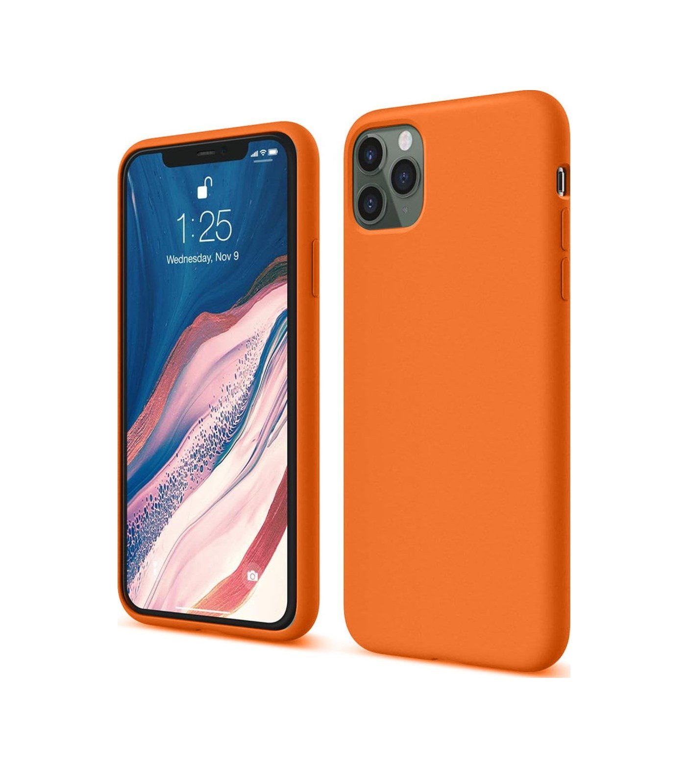 Apple   Uyumlu   iPhone 11 Pro Kılıf First Silikon - Turuncu Belirtilmemiş