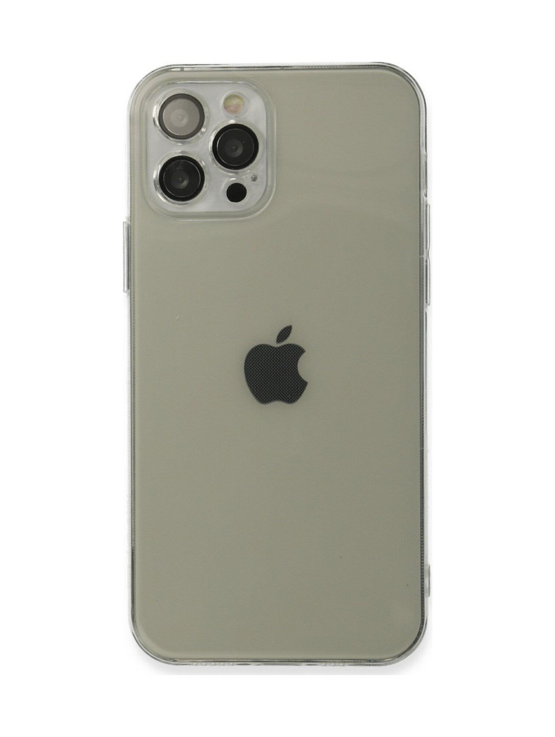 Apple Uyumlu   iPhone 12 Pro Kılıf Fly Lens Silikon - Şeffaf Belirtilmemiş