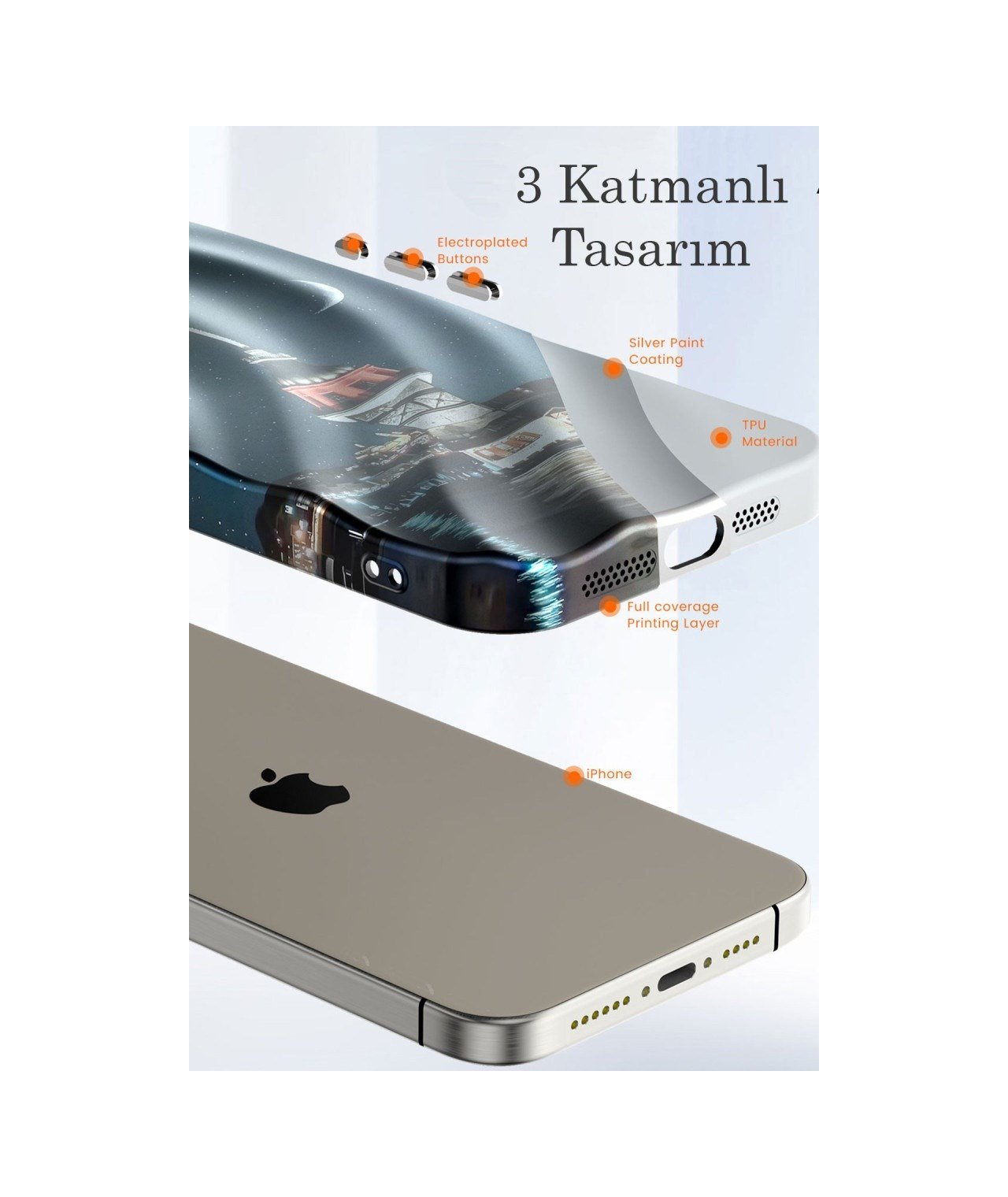Apple Uyumlu   iPhone 14 Pro Kılıf Crew Desenli Kapak - Köpek Belirtilmemiş