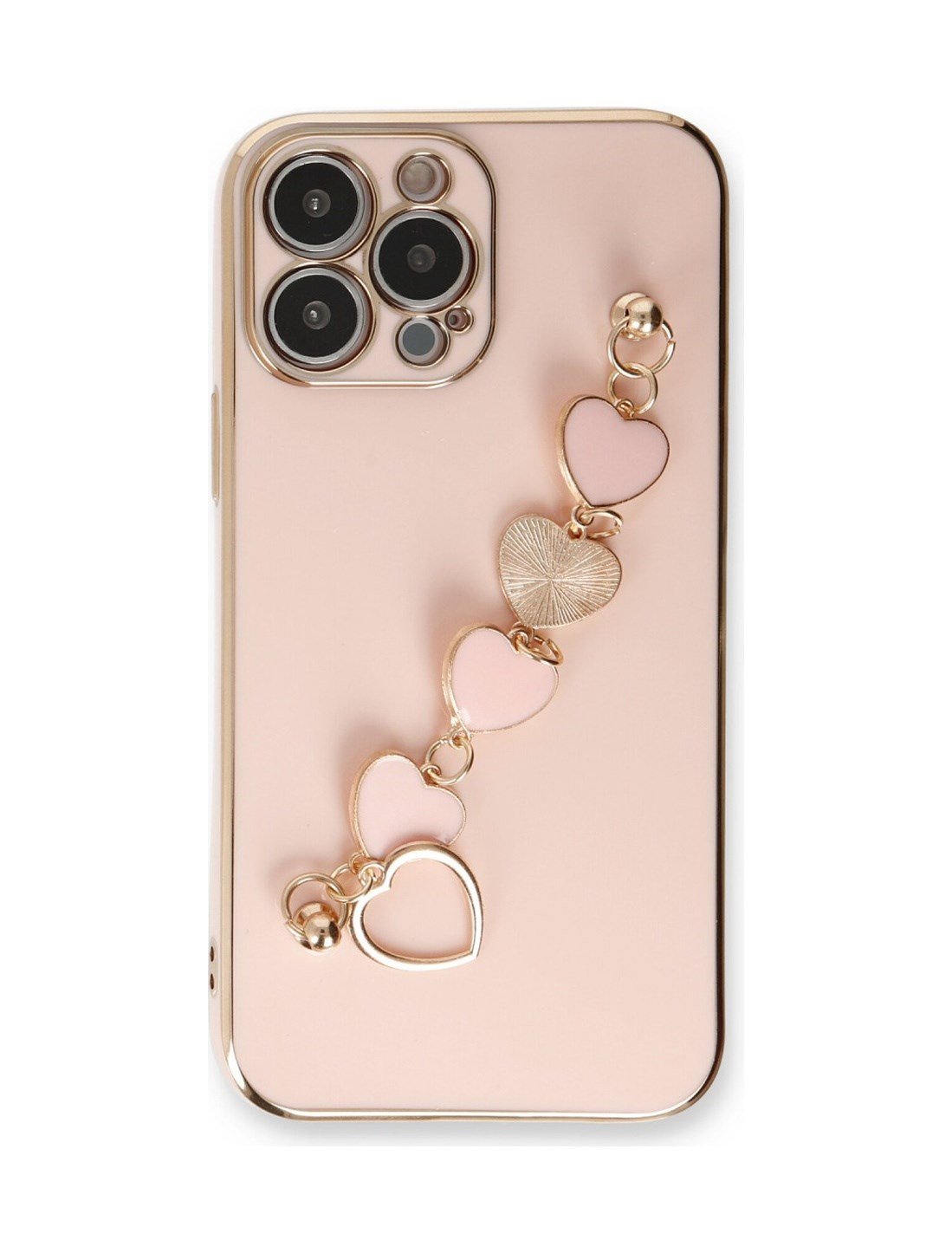 Apple Uyumlu   iPhone 14 Pro Max Kılıf Esila Silikon - Pudra Belirtilmemiş