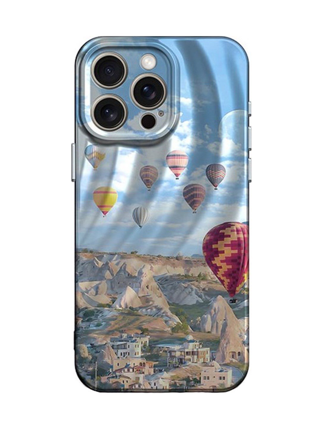 Apple Uyumlu   iPhone 15 Pro Max Kılıf Crew Desenli Kapak - Kapadokya Belirtilmemiş
