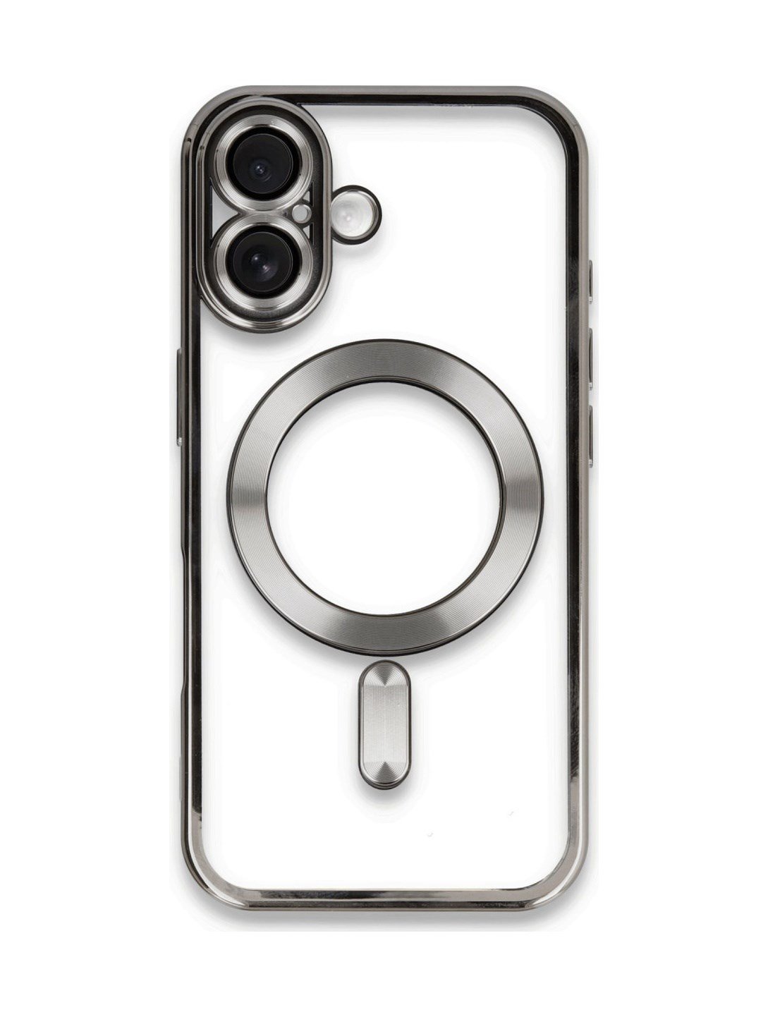 Apple Uyumlu   iPhone 16 Kılıf Kross Magneticsafe Kapak - Titan Gri Belirtilmemiş