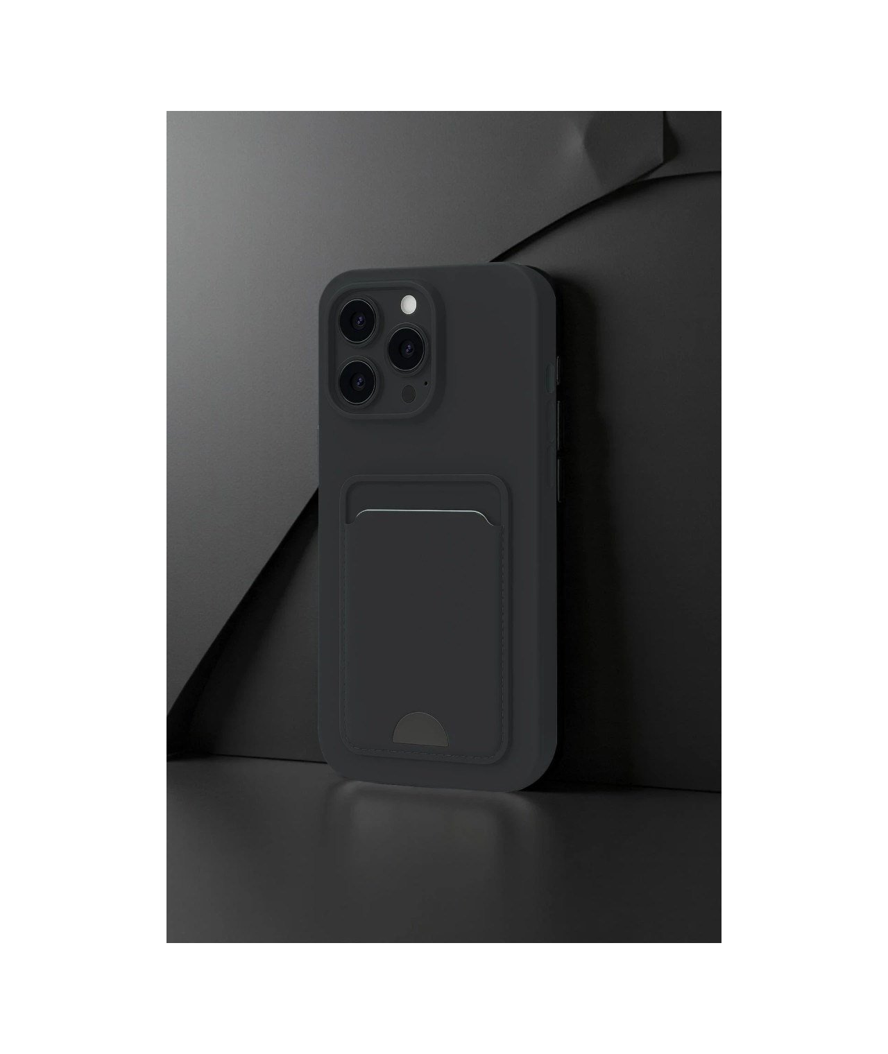 Apple Uyumlu   iPhone 16 Pro Kılıf Kelvin Kartvizitli Silikon - Açık Yeşil Belirtilmemiş
