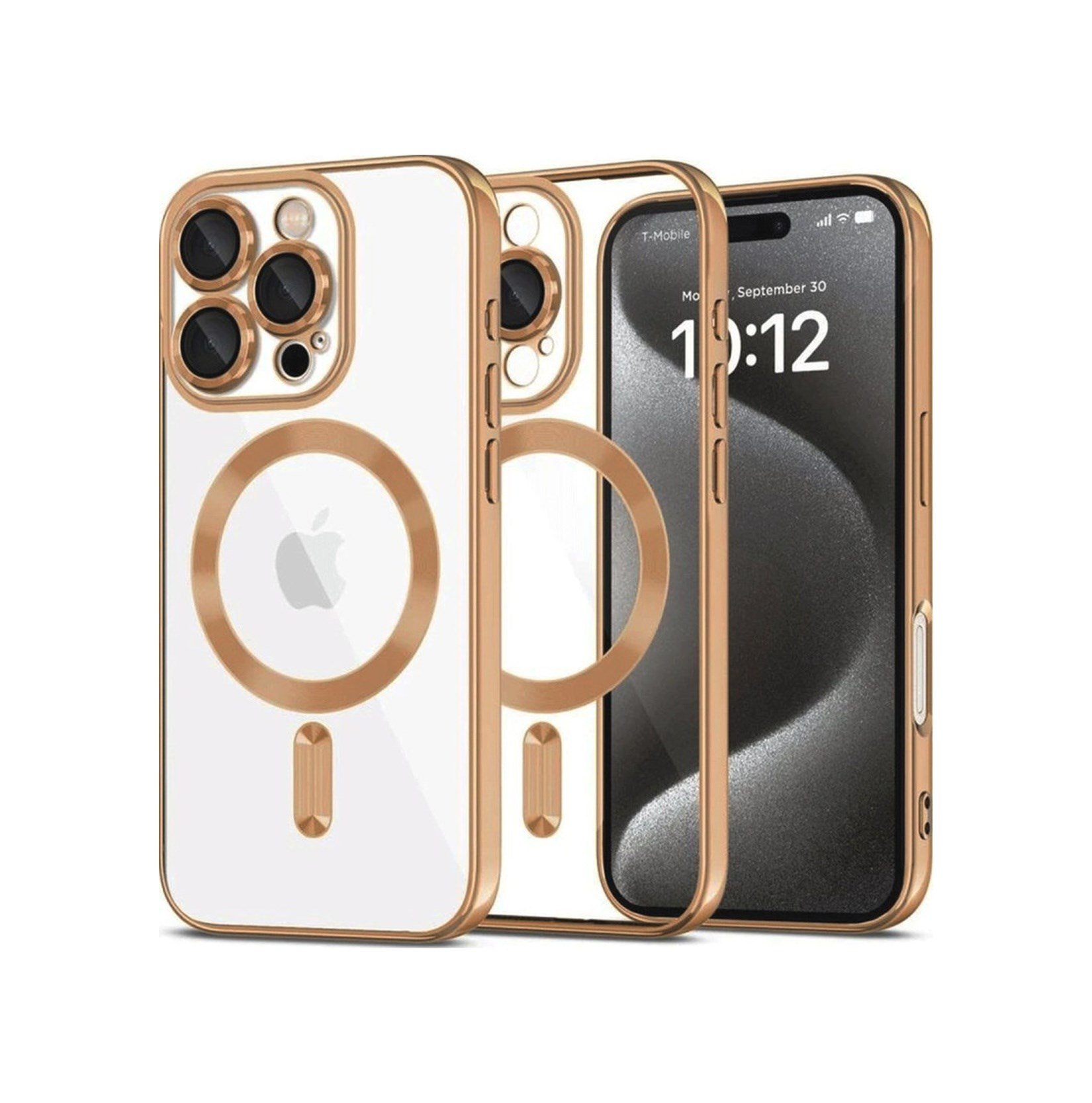 Apple Uyumlu   iPhone 16 Pro Kılıf Kross Magneticsafe Kapak - Çöl Titanyum Belirtilmemiş