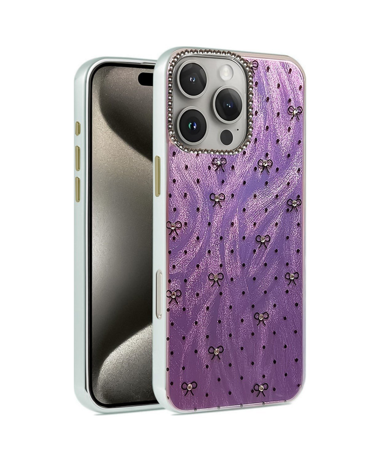 Apple Uyumlu   iPhone 16 Pro Max Kılıf Blade Aynalı Desenli Kapak - Desen 2 Belirtilmemiş