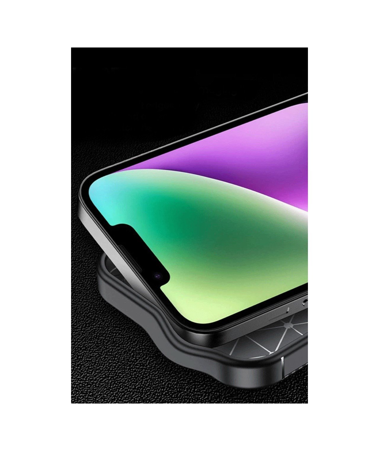 Apple Uyumlu   iPhone 16e Kılıf Auto Focus Karbon Kapak - Kahverengi Belirtilmemiş