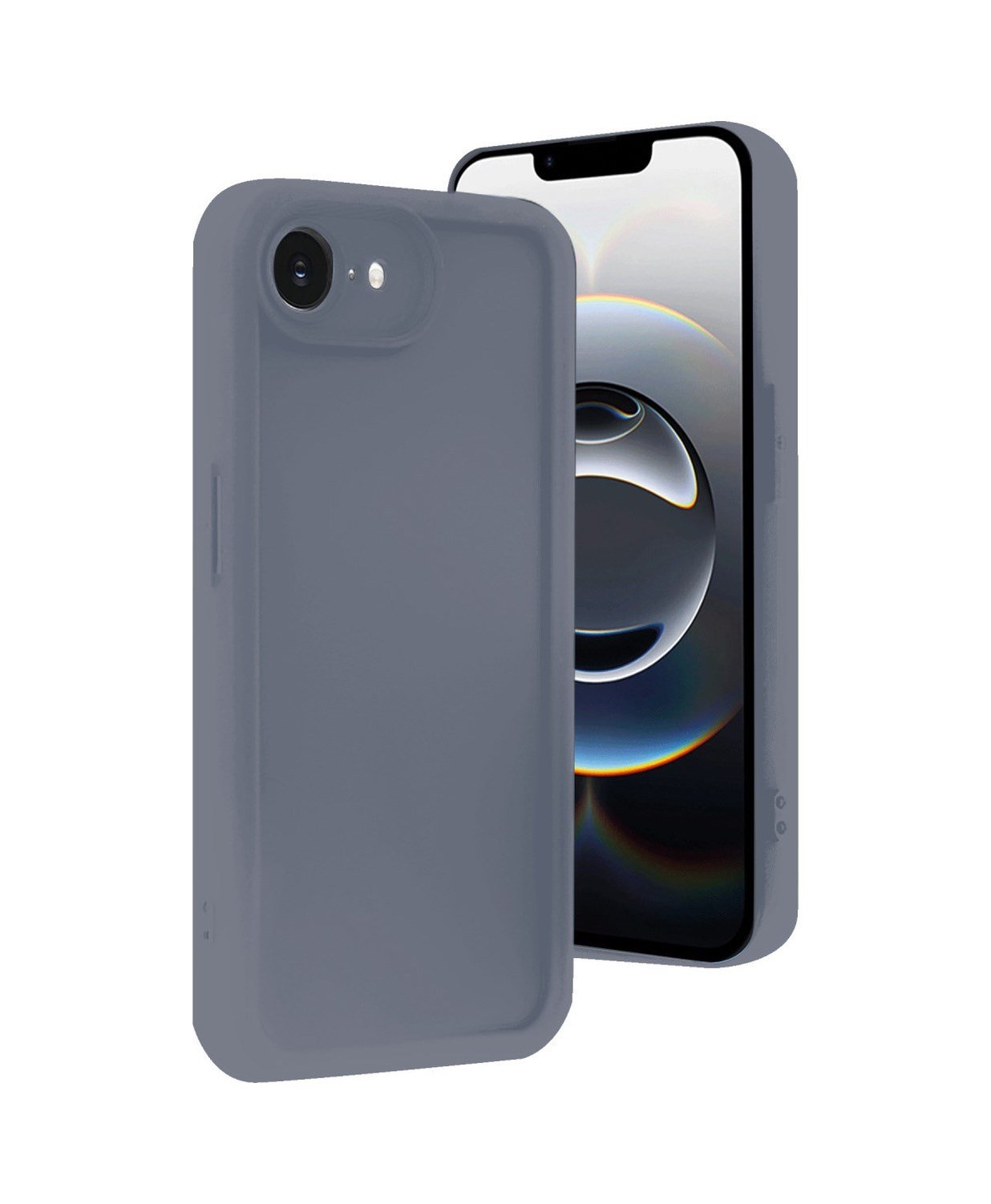 Apple Uyumlu   iPhone 16e Kılıf Viera Silikon - Gri Belirtilmemiş