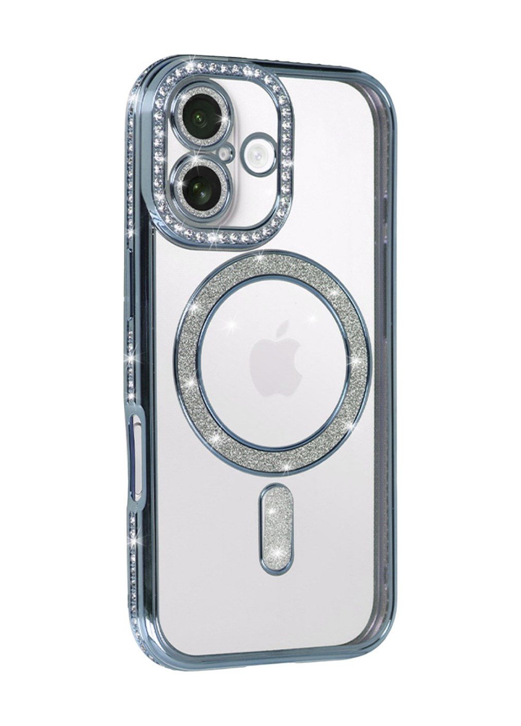 Apple Uyumlu   iPhone 17 Joke Simli Magneticsafe Kılıf - Mavi Belirtilmemiş