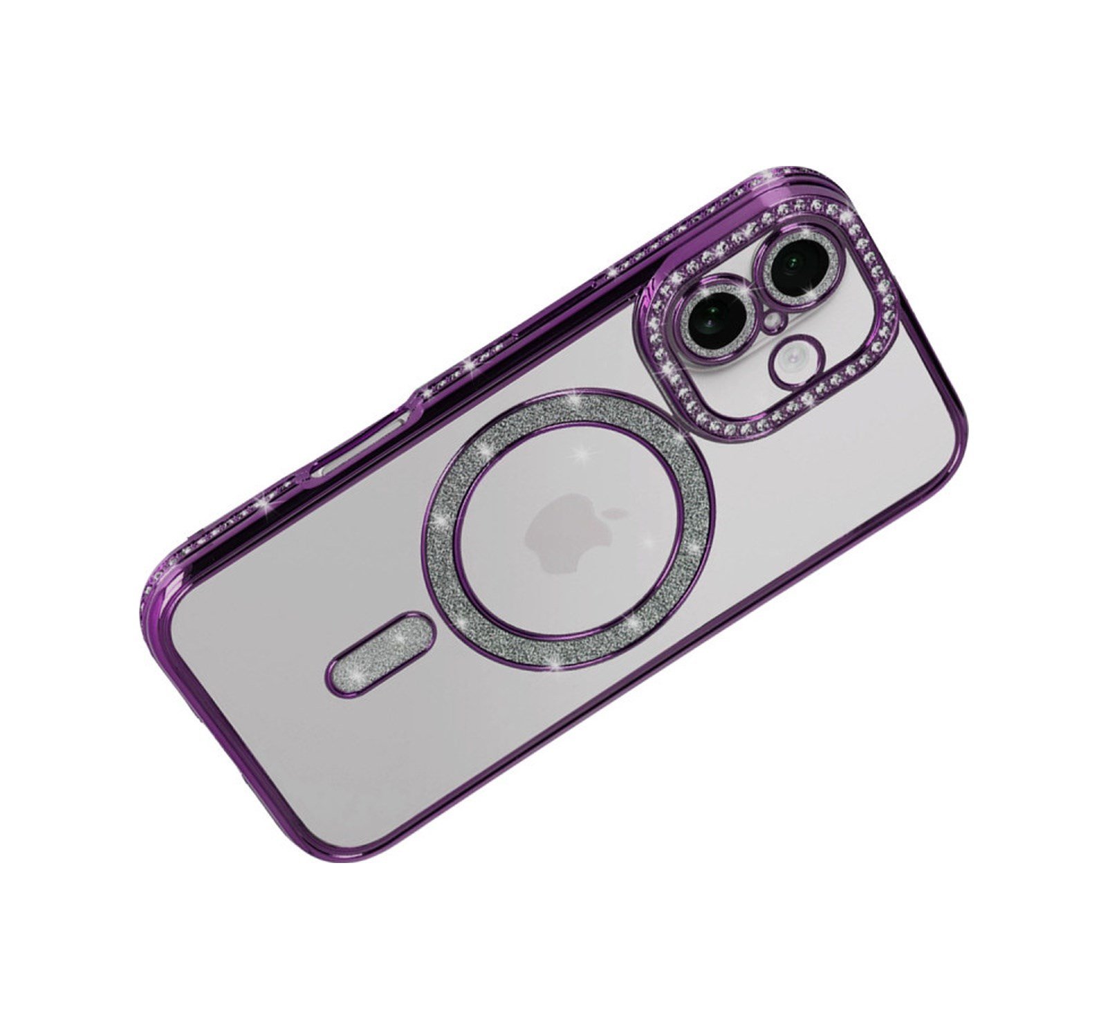 Apple   Uyumlu   iPhone 17 Joke Simli Magneticsafe Kılıf - Derin Mor Belirtilmemiş