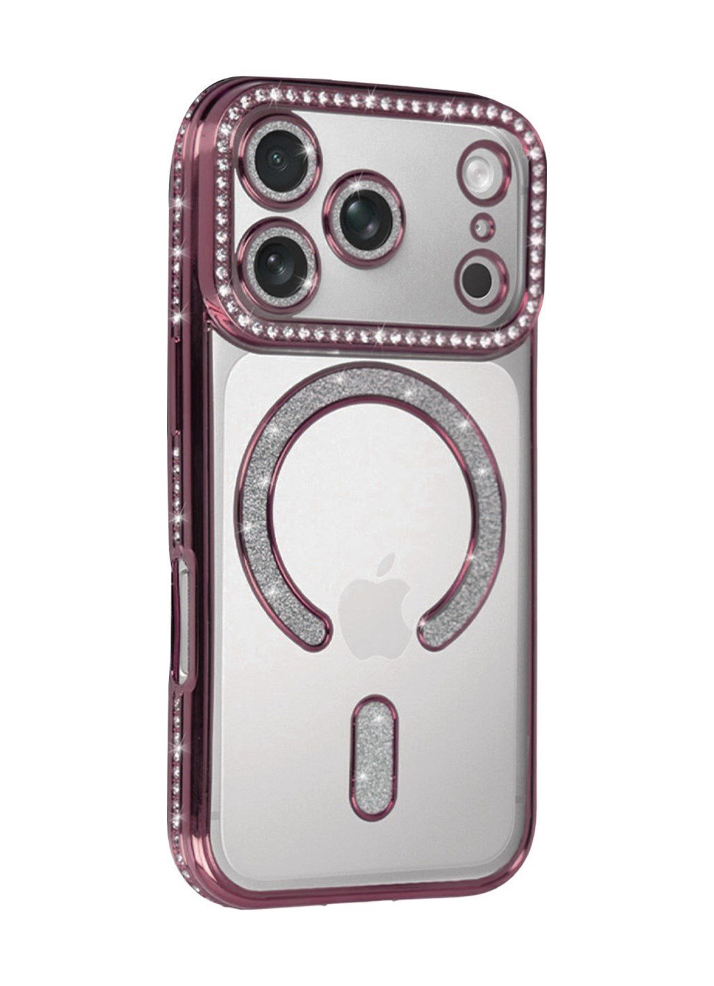 Apple   Uyumlu   iPhone 17 Pro Joke Simli Magneticsafe Kılıf - Pembe Belirtilmemiş