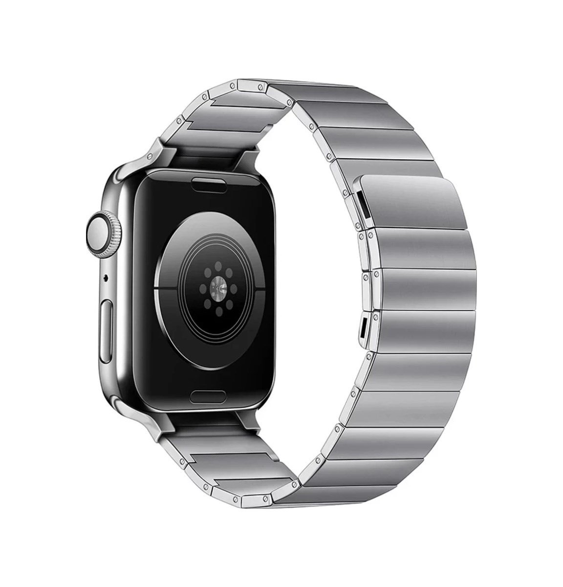 Apple Watch 38mm Uyumlu Kr404 Huks Kordon - Gümüş Diğer