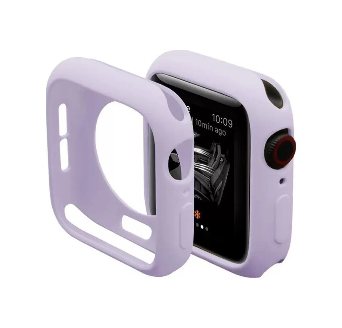 Apple Watch 38mm Uyumlu Silikon Alt Kasa - Lila -
