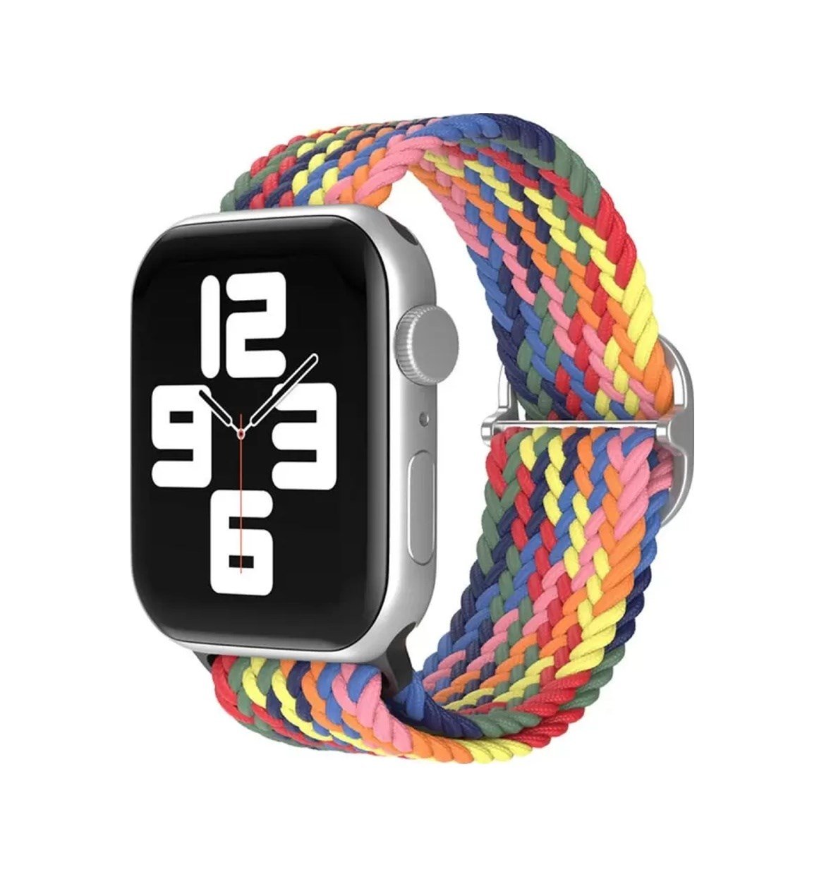 Apple Watch 38mm Uyumlu Star Kordon - Siyah-kırmızı-sarı -