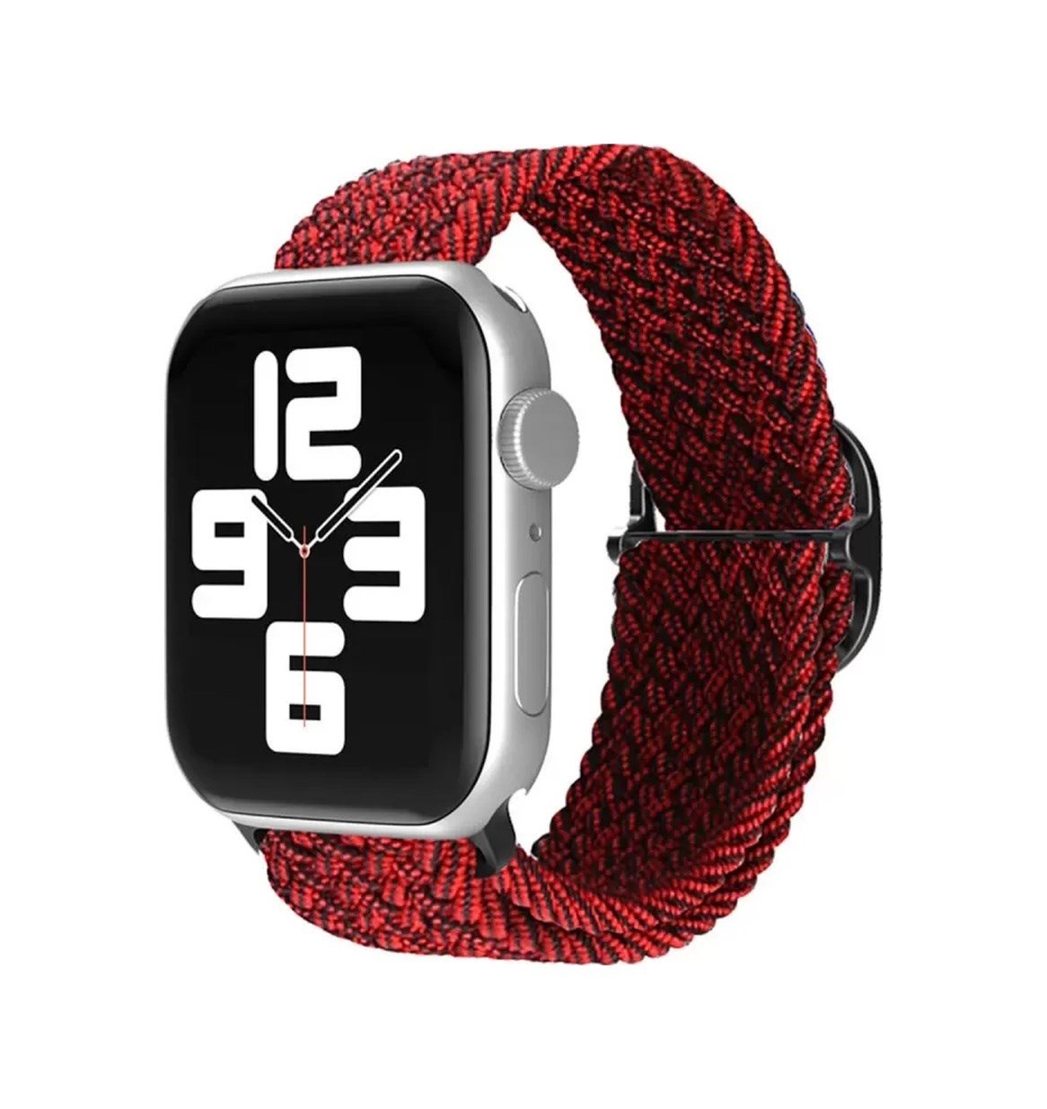 Apple Watch 38mm Uyumlu Star Kordon - Siyah-bordo -