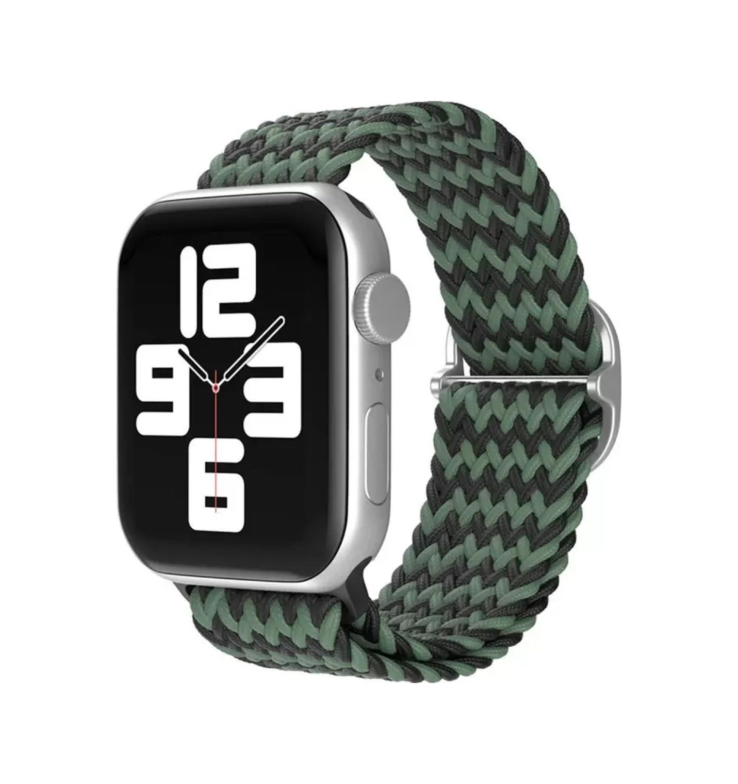 Apple Watch 38mm Uyumlu Star Kordon - Zigzag Yeşil-siyah -