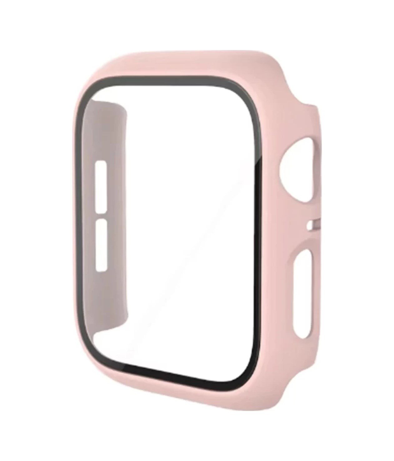 Apple Watch 40mm Uyumlu Camlı Kasa Ekran Koruyucu - Pembe Diğer