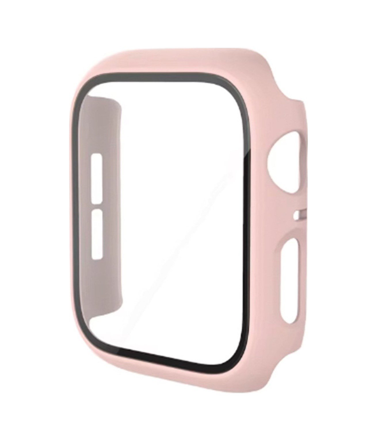 Apple Watch 42mm Uyumlu Camlı Kasa Ekran Koruyucu - Pembe Diğer