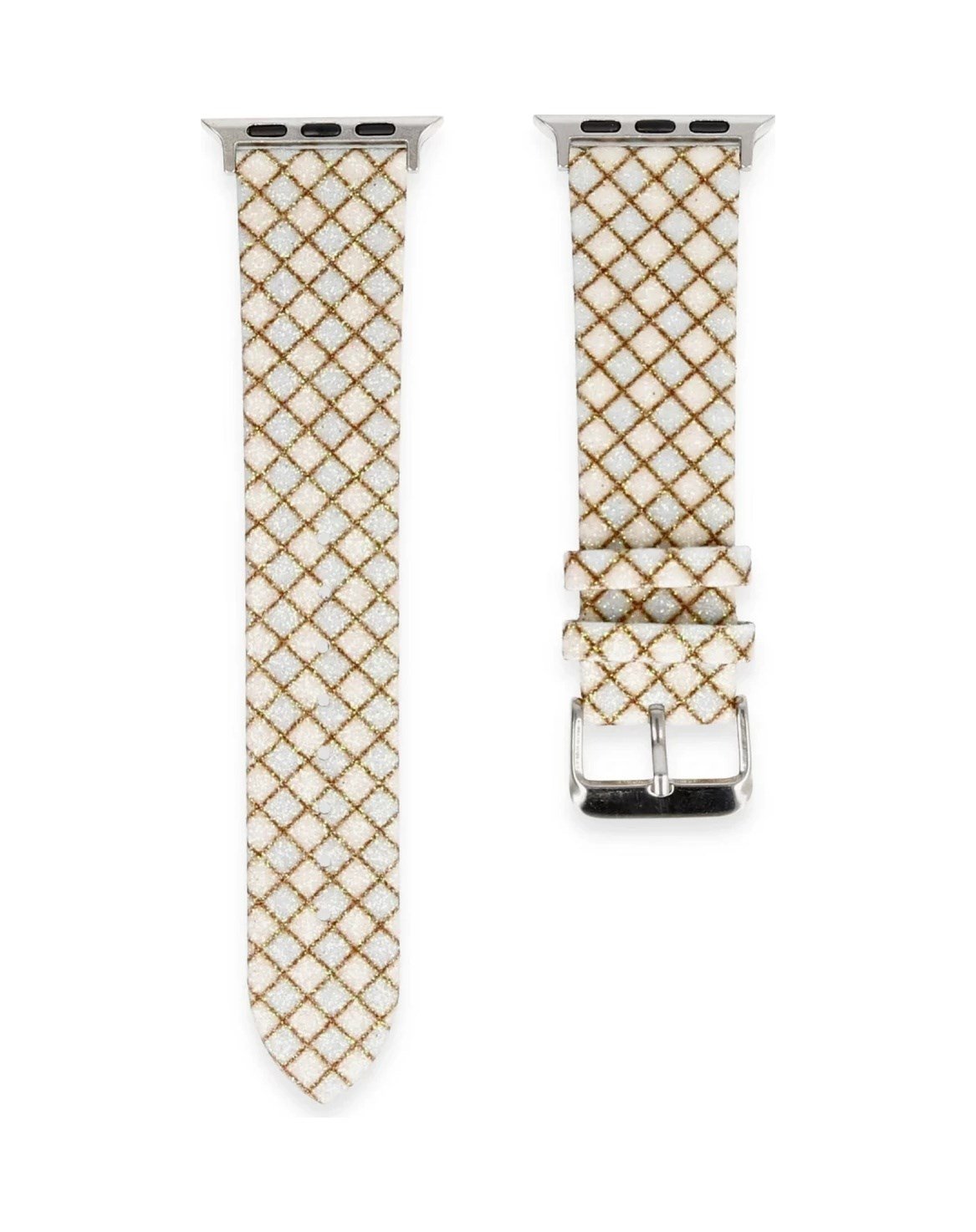 Apple Watch 42mm Uyumlu Karo Motif Kordon - Mavi Diğer