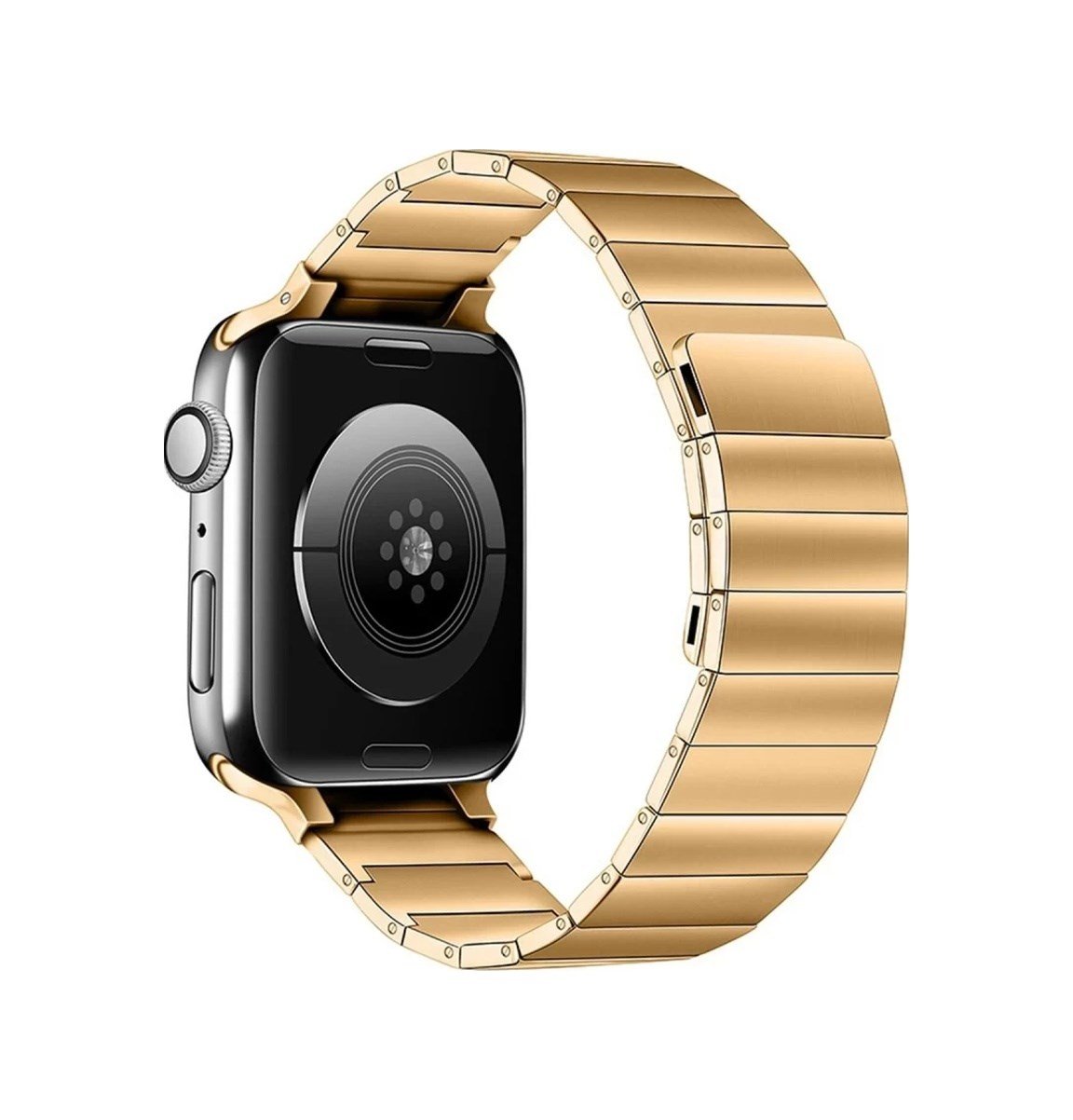Apple Watch 42mm Uyumlu Kr404 Huks Kordon - Gold Diğer