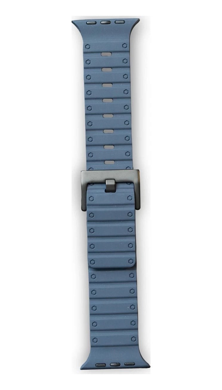 Apple Watch 42mm Uyumlu Magnus Mıknatıslı Silikon Kordon - Mavi Diğer