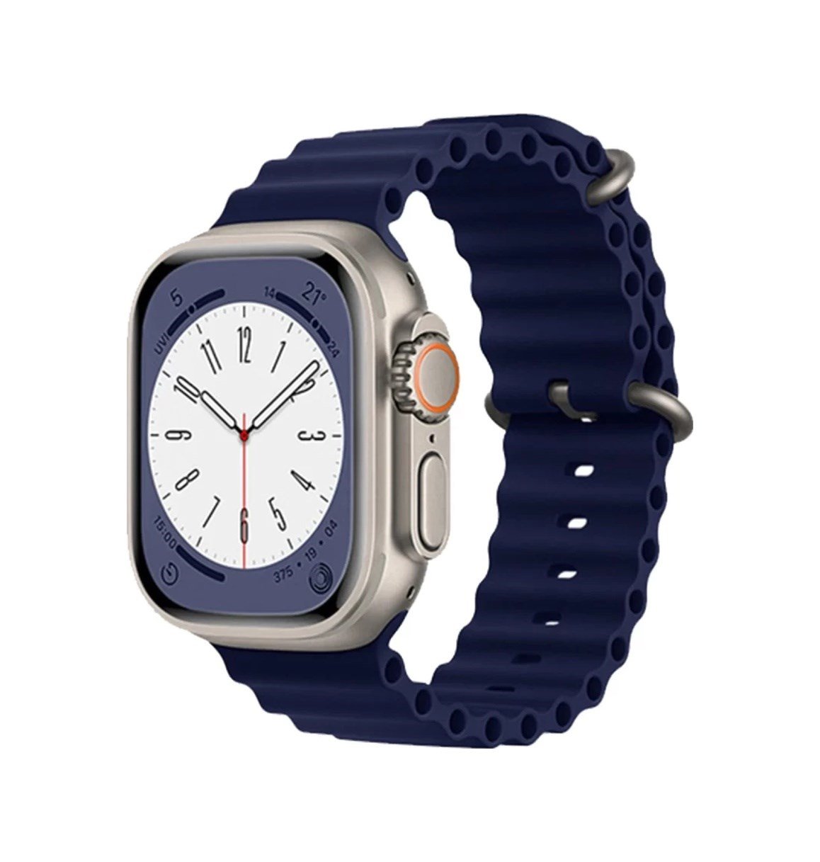 Apple Watch 42mm Uyumlu Ocean Kordon - Mavi Diğer