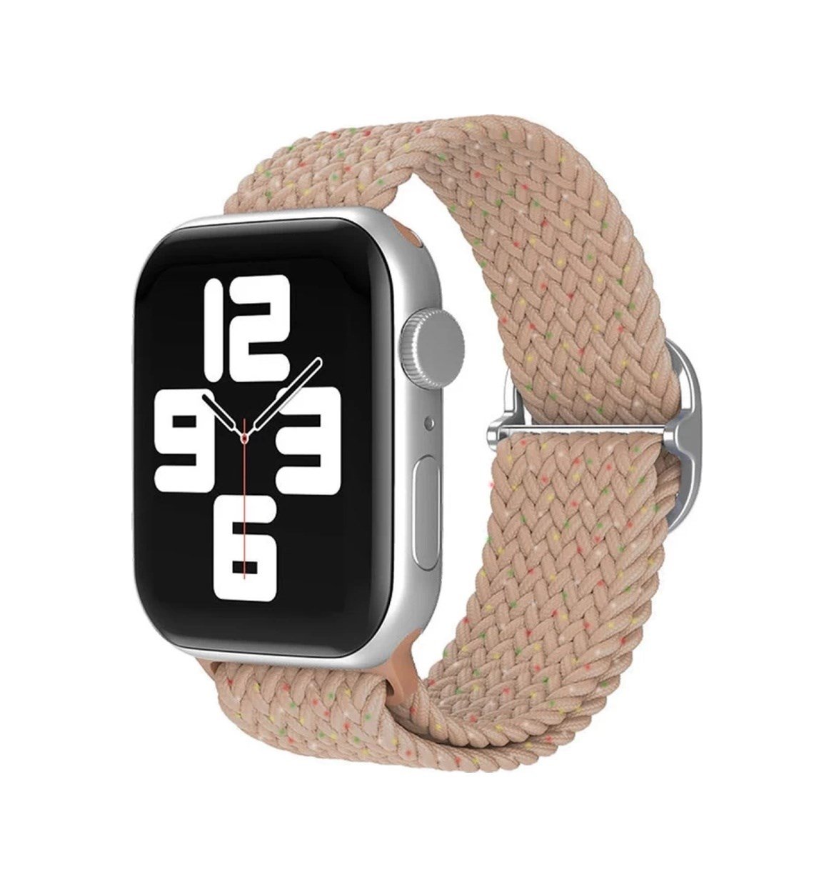 Apple Watch 42mm Uyumlu Star Kordon - Benekli Pudra -