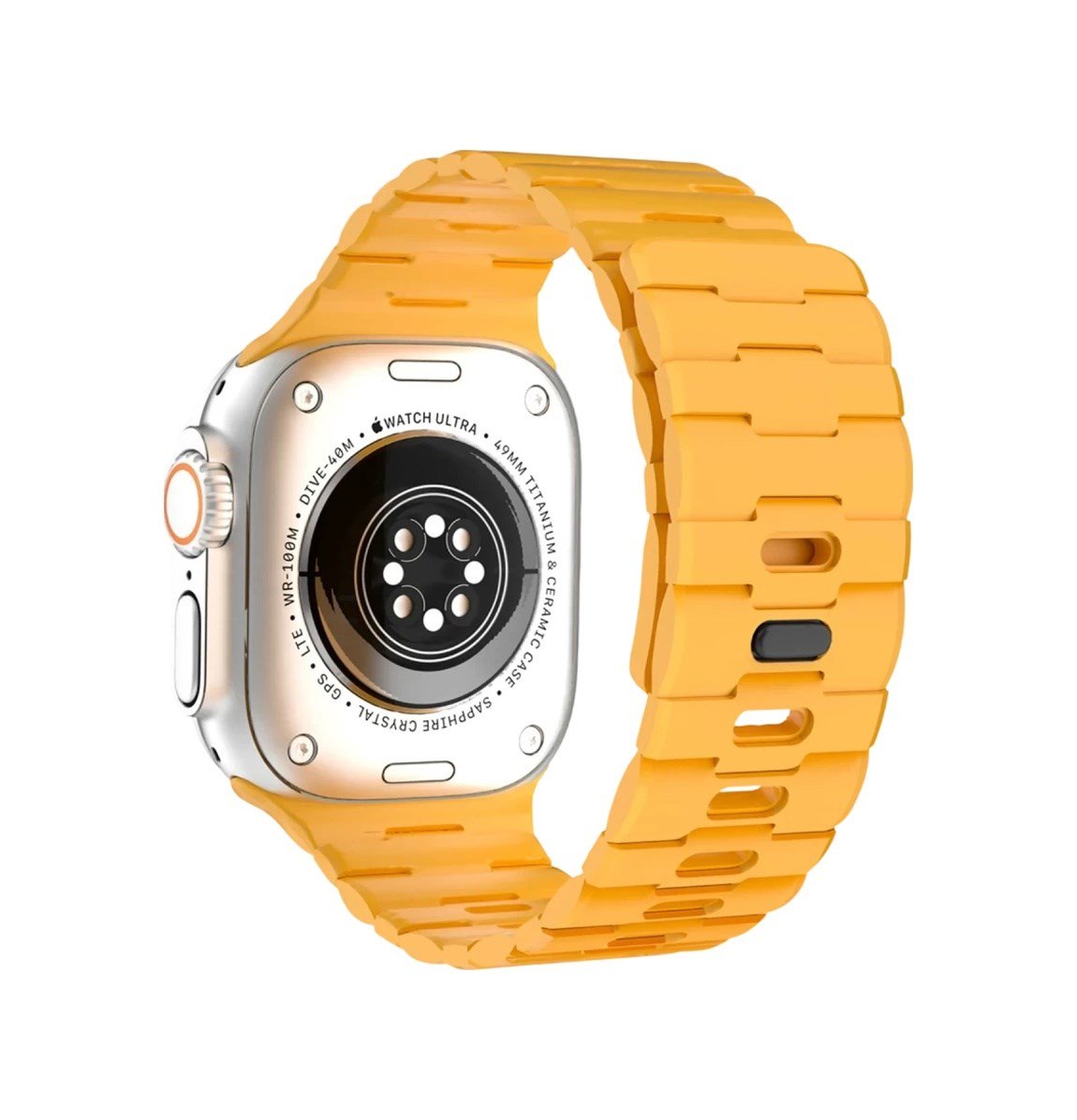 Apple Watch Ultra 49mm Uyumlu Wowen Kordon - Sarı Diğer