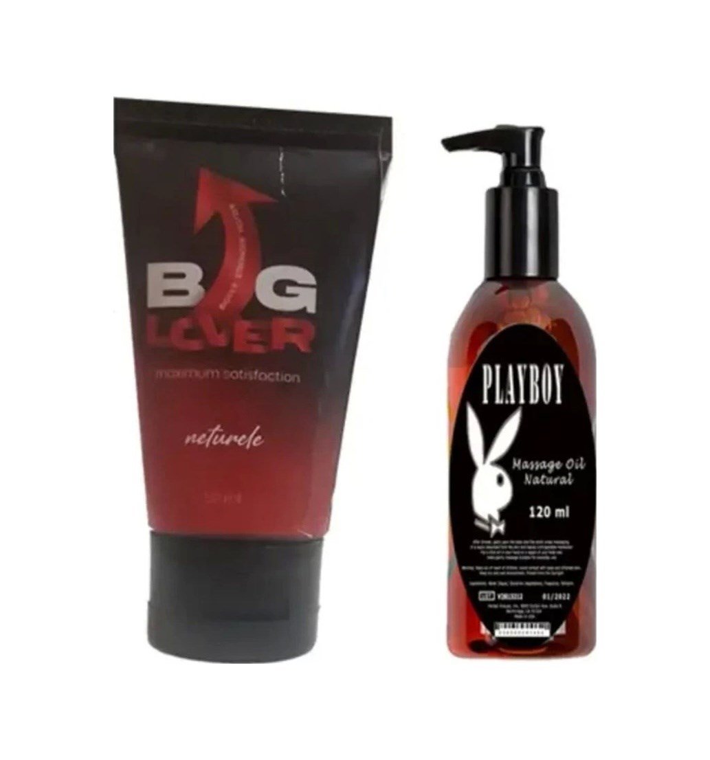 Big Lover Erkeklere Özel 50 Ml Jel Maximum Strength Hardening Gel For Men - Playboy Masaj Yağ 120 Ml