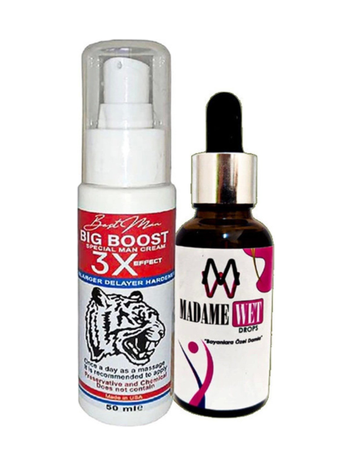 Bigboost Erkeğe 3xeffect Krem 50 Ml + Yanında 1 Şişe Madamewet Canlandırıcı İçecek