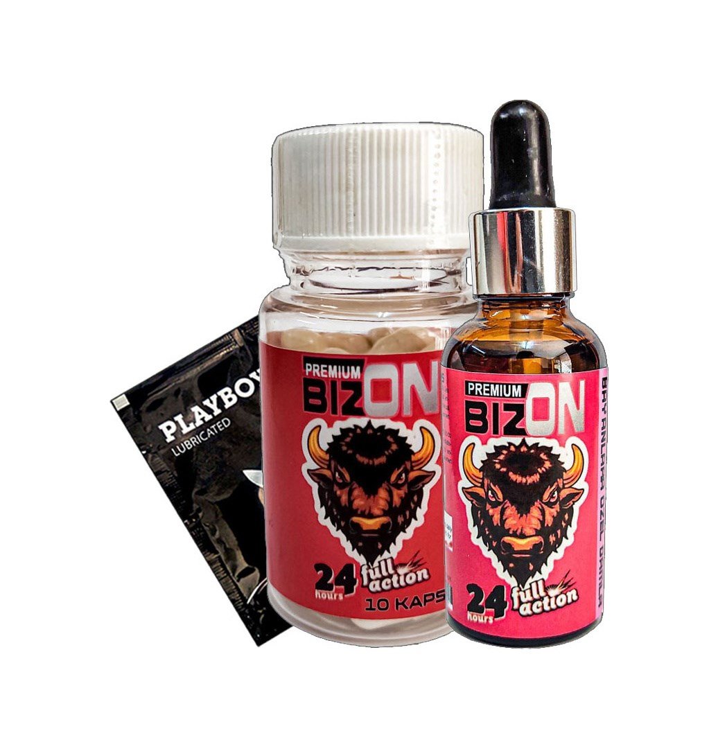 Bizon Erkeklere Full Action 10lu Kapsül + Erkeklere Full Action Damla + Lubricated