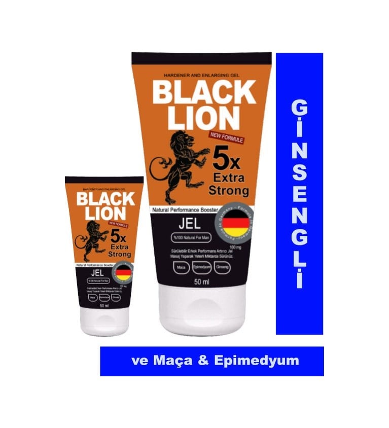 Black Lion 2 Adet Erkeklere Özel Maçalı Ginsengli Krem 50 Ml