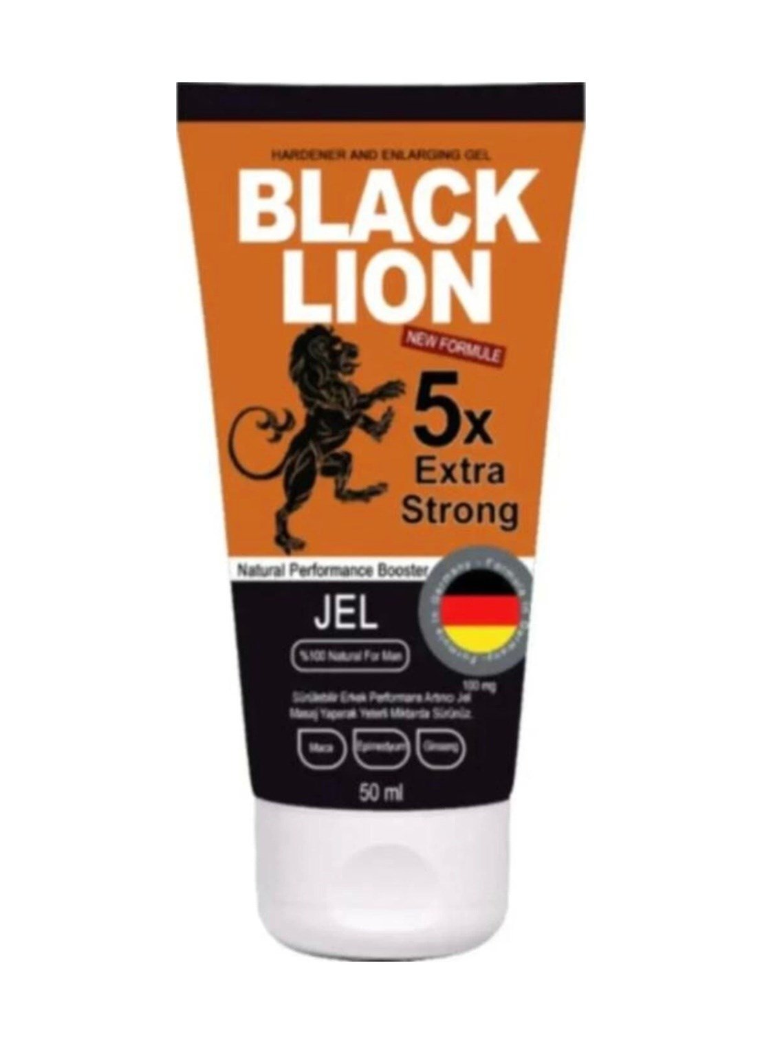 Black Lion Gel 5x Erkeklere Şekillendiricili Sertleştiricili Büyütücülü Krem 50ml