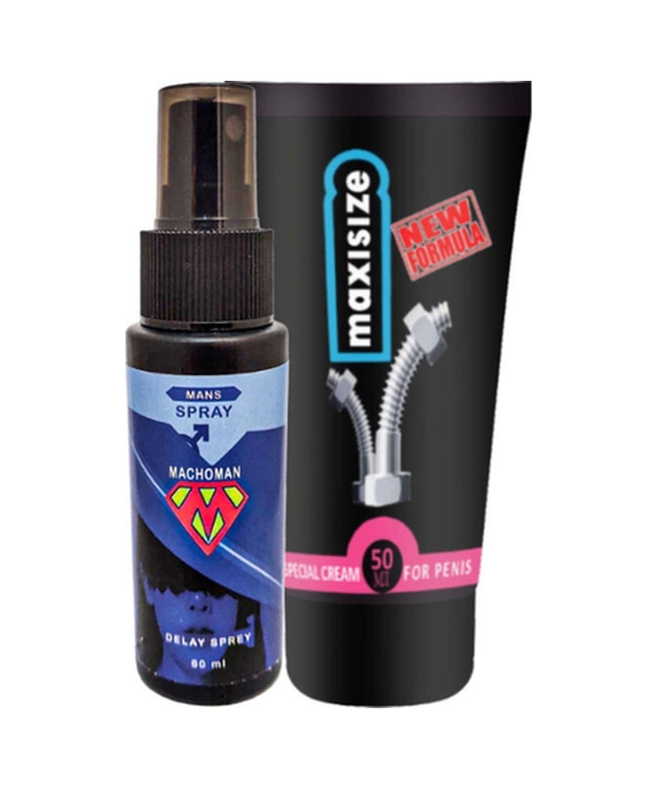Bonie Machoman 60 Ml Erkek Zaman Spreyi + Maxi Size Erkek Özel Yeri Boyutlandırıcı Krem