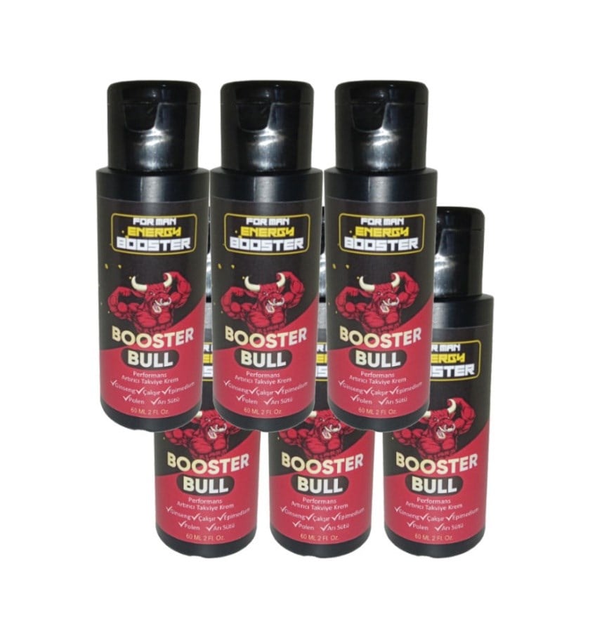 Booster Bull 6 Adet Erkeklere Özel Yüksek Hızlı Katılık Aktivasyon Kremi 60 Ml / 6 Adet 60 Ml