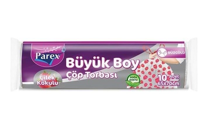 Büzgülü Çilek Kokulu Büyük Çöp Torbası 1 Adet